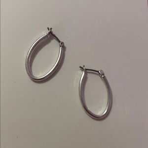 Elegant Silver Hoop Earrings